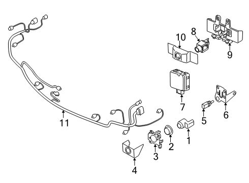 2020 Volkswagen Arteon Electrical Components - Front Bumper
