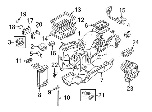 2004 Volkswagen Beetle Expansion Valve Seal Diagram for 1J1-820-139-A