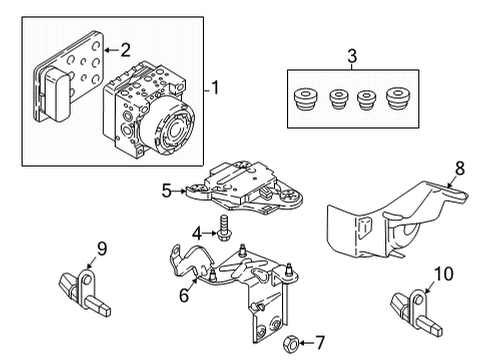 2024 Volkswagen Atlas Cross Sport Control Module Diagram for 3QG-907-379-J-REP