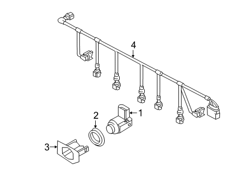2014 Volkswagen Touareg Parking Aid Diagram 7