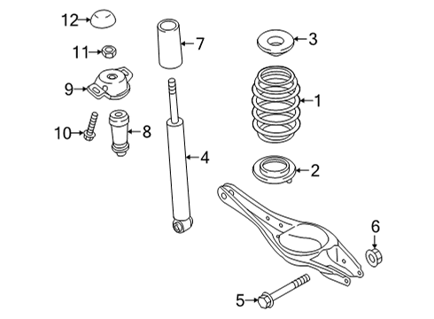 2024 Volkswagen GTI Shocks & Components - Rear