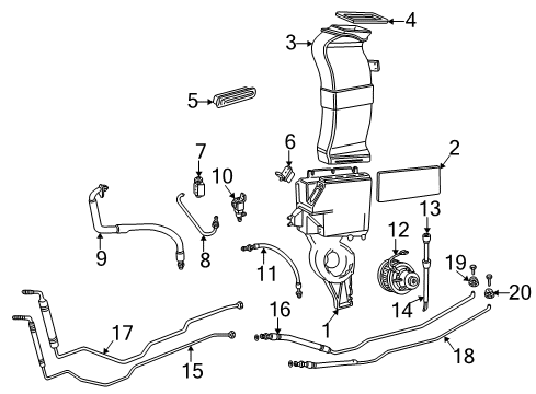 1997 Volkswagen EuroVan Dehydrator Diagram for 7D1-820-191