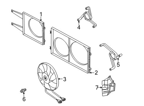 2005 Volkswagen Jetta Cooling System, Radiator, Water Pump, Cooling Fan Diagram 2