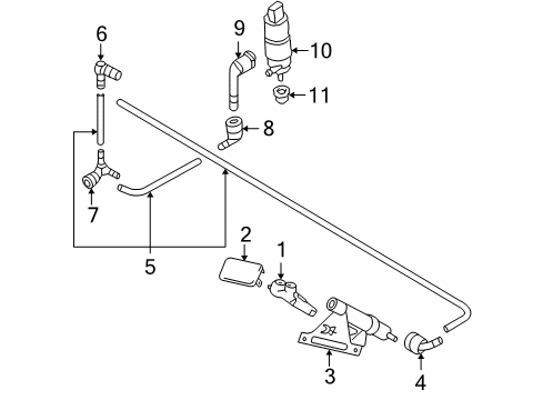 2008 Volkswagen Jetta Washer Components