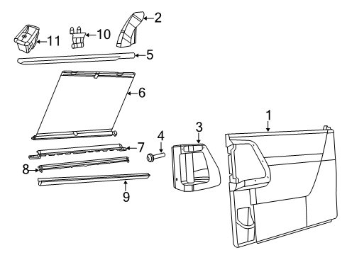 2012 Volkswagen Routan Interior Trim - Side Loading Door