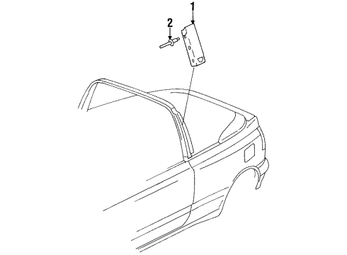 1998 Volkswagen Cabrio Exterior Trim - Pillars, Rocker & Floor