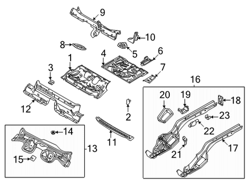2024 Volkswagen Taos Bracket Stud Diagram for N-906-526-02