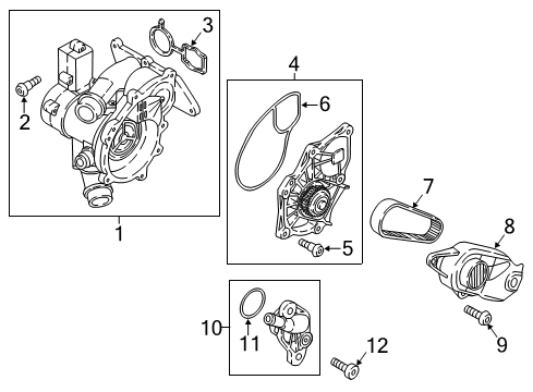 2020 Volkswagen Tiguan Water Pump