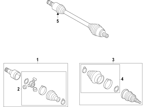 2022 Volkswagen ID.4 Axle Shafts & Joints, Drive Axles Diagram 2