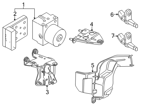 2017 Volkswagen Jetta ABS Components
