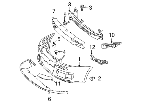 2008 Volkswagen Jetta Front Bumper