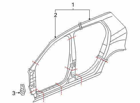 2014 Volkswagen GTI Aperture Panel, Uniside
