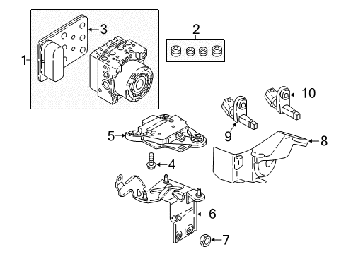 2020 Volkswagen Tiguan ABS Components