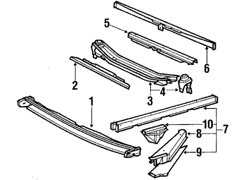 1984 Volkswagen Vanagon Front Panels - Under Body