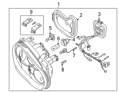 2002 Volkswagen Cabrio Bulbs