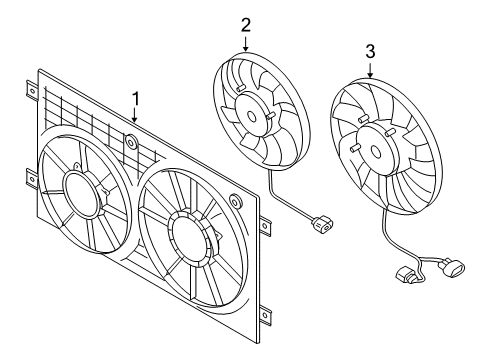 2006 Volkswagen Jetta Cooling System, Radiator, Water Pump, Cooling Fan Diagram 3
