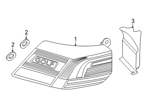 2024 Volkswagen GTI Tail Lamps