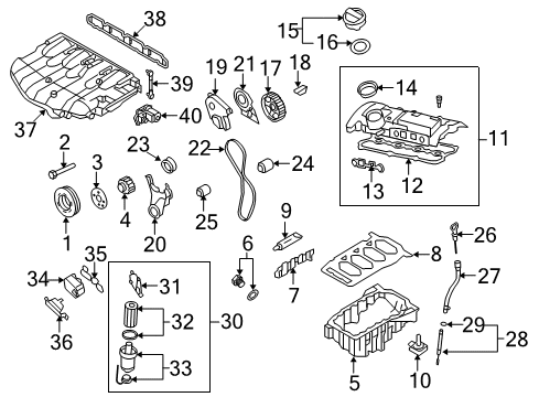 2008 Volkswagen GTI Element Diagram for 1K0-129-620-G