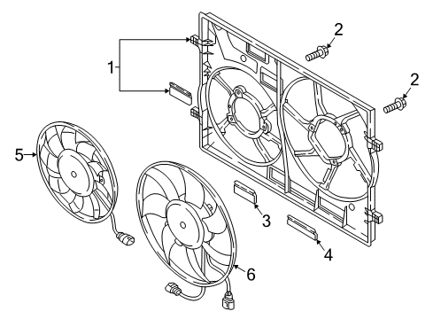 2023 Volkswagen Tiguan Cooling Fan