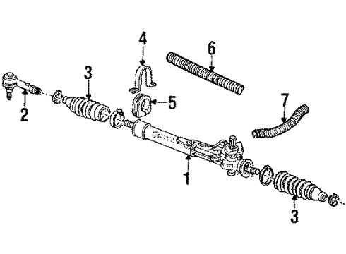 1986 Volkswagen Jetta Steering Column & Wheel, Steering Gear & Linkage Diagram 5