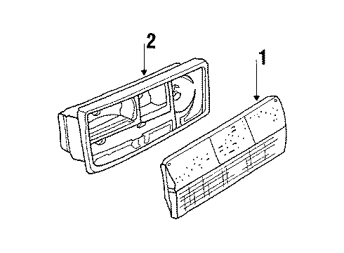 1984 Volkswagen Vanagon Tail Lamps