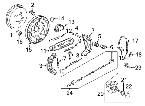 2012 Volkswagen Jetta Brake Components, Brakes Diagram 7