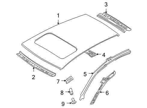 2008 Volkswagen Jetta Roof & Components