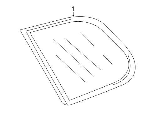 2013 Volkswagen Jetta Quarter Panel - Glass & Hardware