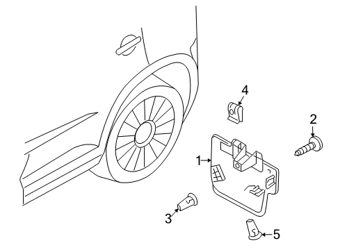 2016 Volkswagen Tiguan Exterior Trim - Pillars, Rocker & Floor
