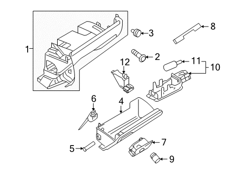 2013 Volkswagen Golf R Glove Box