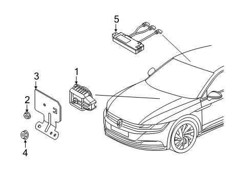 2019 Volkswagen Arteon Anti-Theft Components