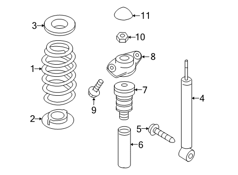 2013 Volkswagen Golf R Shocks & Components - Rear