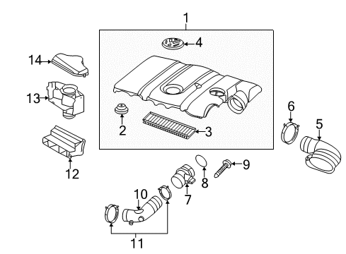 2013 Volkswagen Passat Filters Diagram 1