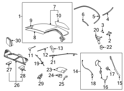 2010 Volkswagen Beetle Top Cover & Components