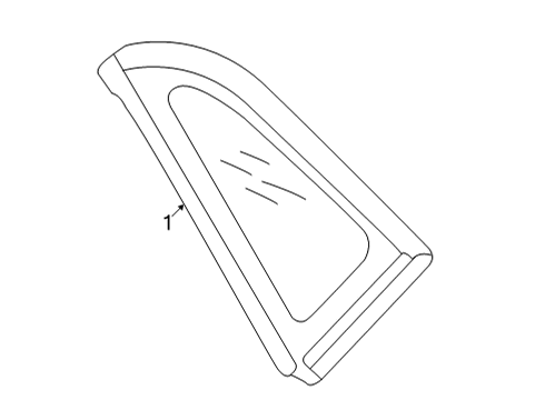 2023 Volkswagen ID.4 Glass & Hardware - Quarter Panel