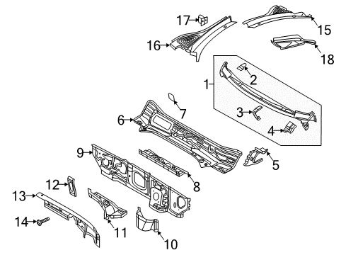 2020 Volkswagen Tiguan Cowl