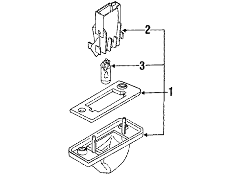1997 Volkswagen Passat License Lamps Diagram 1