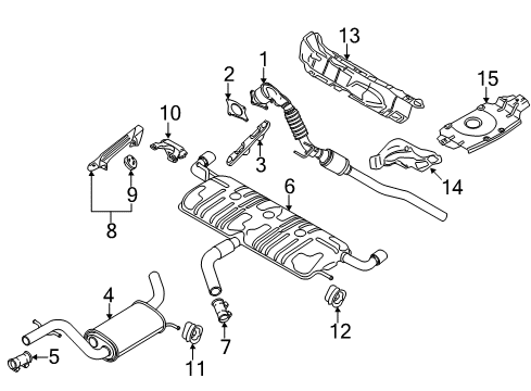 2011 Volkswagen GTI Exhaust Components
