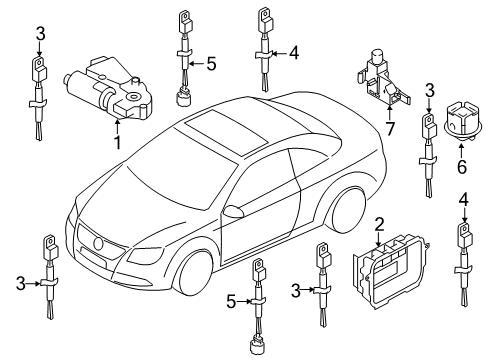 2016 Volkswagen Eos Motor & Components