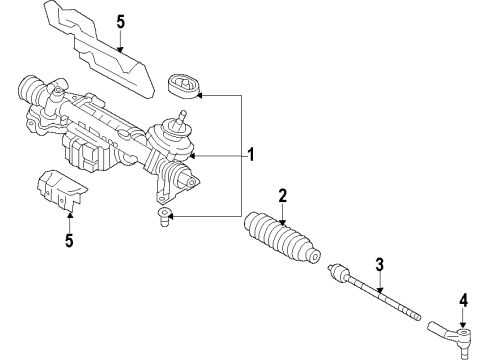 2014 Volkswagen Jetta Steering Column & Wheel, Steering Gear & Linkage Diagram 6