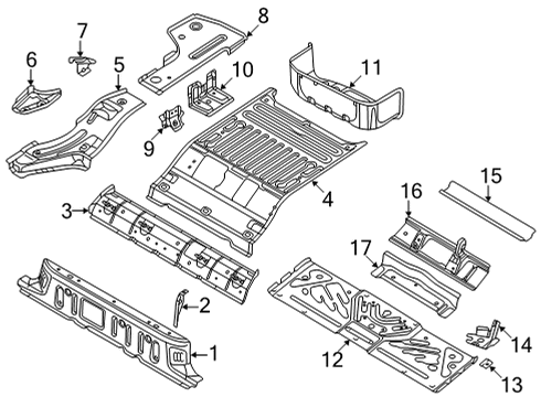 2022 Volkswagen ID.4 Outer Side Panel Reinforcement Diagram for 1EA-802-311