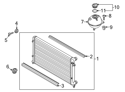 2016 Volkswagen Tiguan Radiator & Components