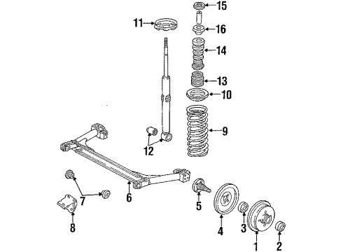 1987 Volkswagen Quantum Rear Brakes