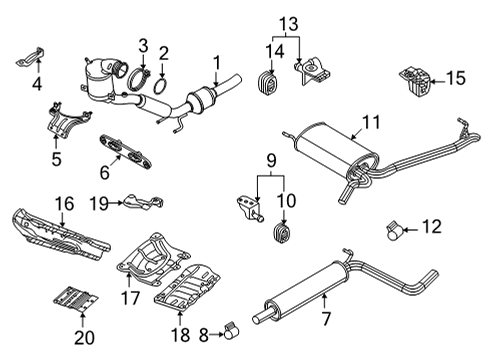 2024 Volkswagen Taos Exhaust Components