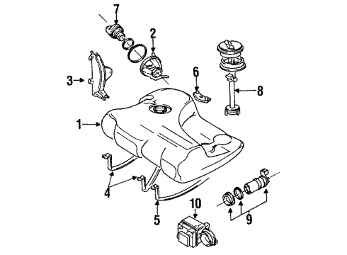1987 Volkswagen Golf Gauge Diagram for 191-919-051