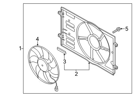 2021 Volkswagen Jetta Cooling System, Radiator, Water Pump, Cooling Fan Diagram 2