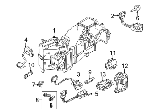 2001 Volkswagen Golf Automatic Temperature Controls Diagram 1