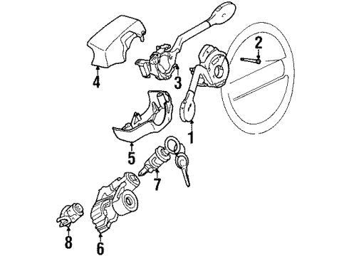 1999 Volkswagen Cabrio Ignition Lock