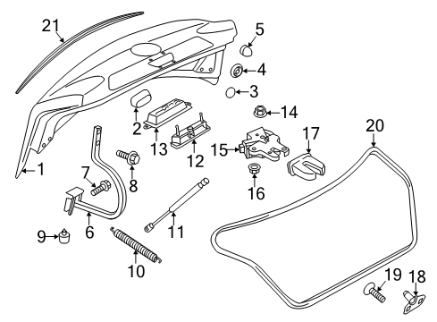 2021 Volkswagen Passat Trunk