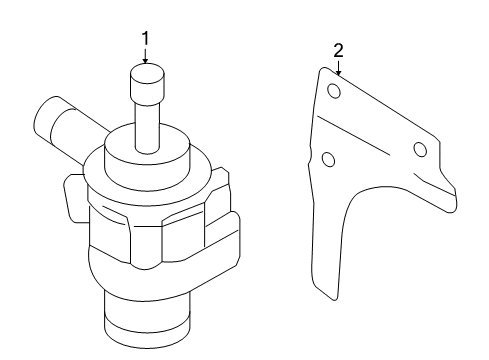 2016 Volkswagen CC Water Pump Diagram 1